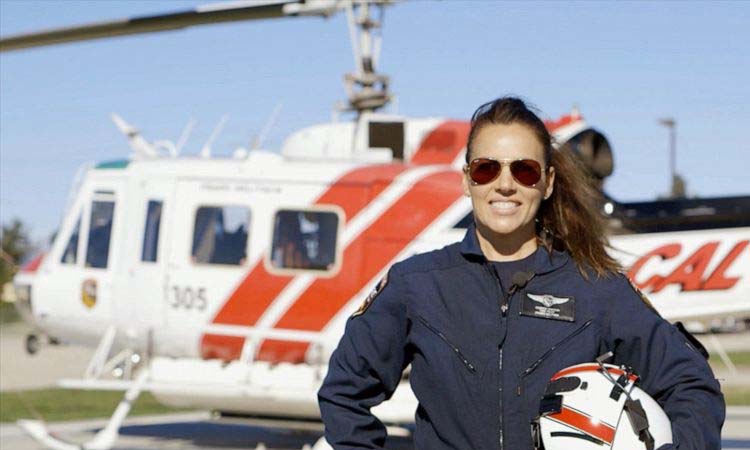 Female Cal Fire Helicopter Pilot