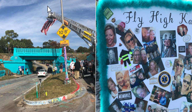 Graffiti Bridge Honors Flight Medic Who Lost Battle to Cancer