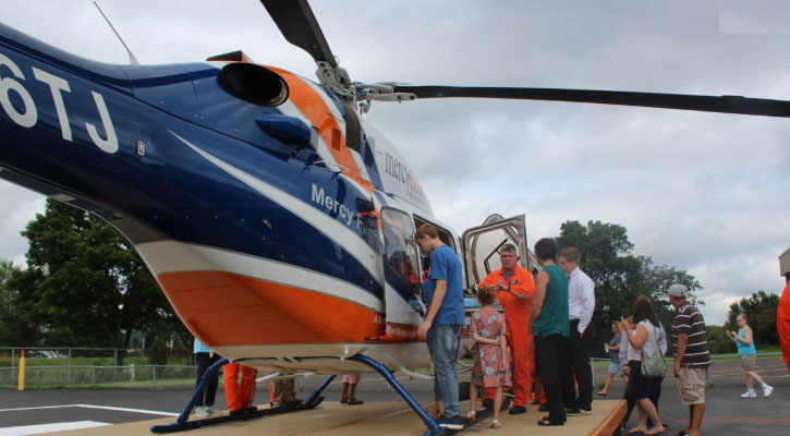 Mercy Flight Unveils New Helicopter at OGH Flight Hangar