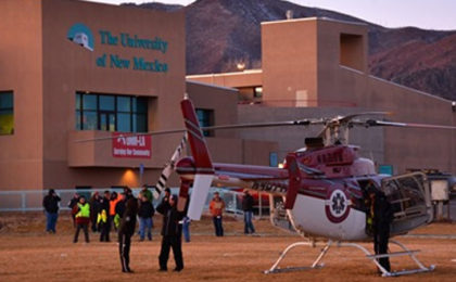 Classic Air Medical Helicopter Visits UNM