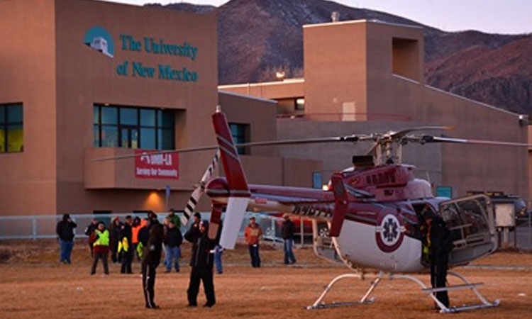 Classic Air Medical Helicopter Visits UNM