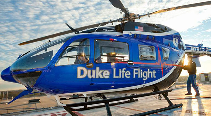 Duke Life Flight Welomed by Metro Aviation