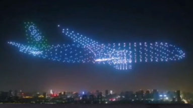 Ghost Plane Made by Drones