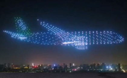 Ghost Plane Made by Drones