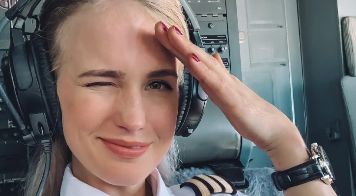 Swedish Pilot Influencer Gives 500K Instagram Fans Inside Look at Aviation