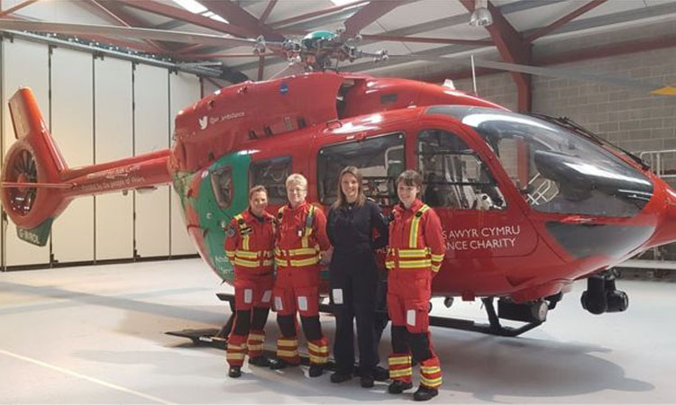 Wales All Female Air Ambulance Crew