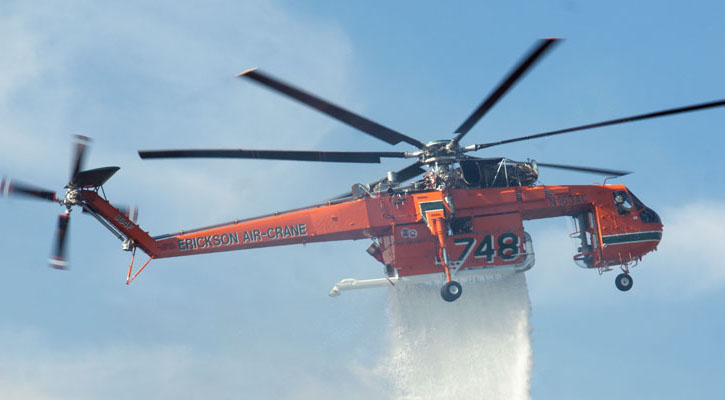 Illegal Drones Ground Firefighting Helicopters
